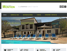 Tablet Screenshot of casaruralmontion.com
